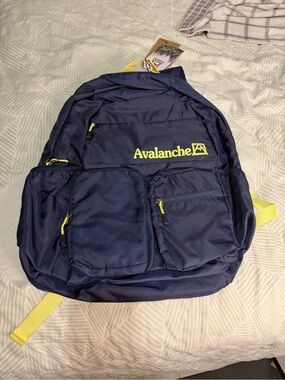 Avalanche Navy Backpack with Yellow Accents
